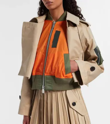 Sacai Cotton-blend gabardine and twill jacket | Thumbnail 6 Sacai Cotton-blend gabardine and twill jacket | Thumbnail 6