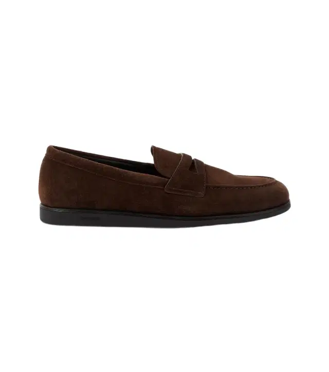 Portsmouth suede penny loafers
