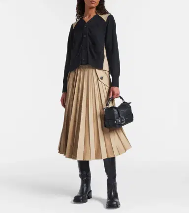 Sacai Cotton-blend gabardine cardigan | Thumbnail 3 Sacai Cotton-blend gabardine cardigan | Thumbnail 3
