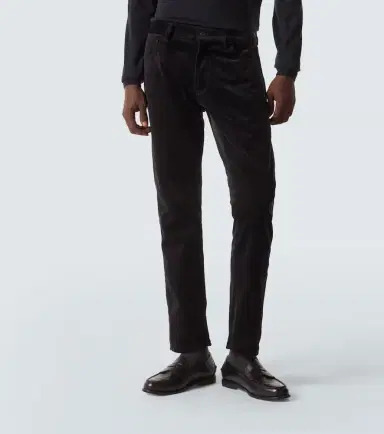 Ralph Lauren Purple Label Mid-rise cotton velvet slim pants | Thumbnail 2 Ralph Lauren Purple Label Mid-rise cotton velvet slim pants | Thumbnail 2
