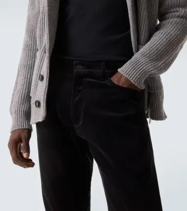 Ralph Lauren Purple Label Mid-rise cotton velvet slim pants | Thumbnail 3 Ralph Lauren Purple Label Mid-rise cotton velvet slim pants | Thumbnail 3