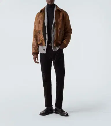 Ralph Lauren Purple Label Mid-rise cotton velvet slim pants | Thumbnail 4 Ralph Lauren Purple Label Mid-rise cotton velvet slim pants | Thumbnail 4