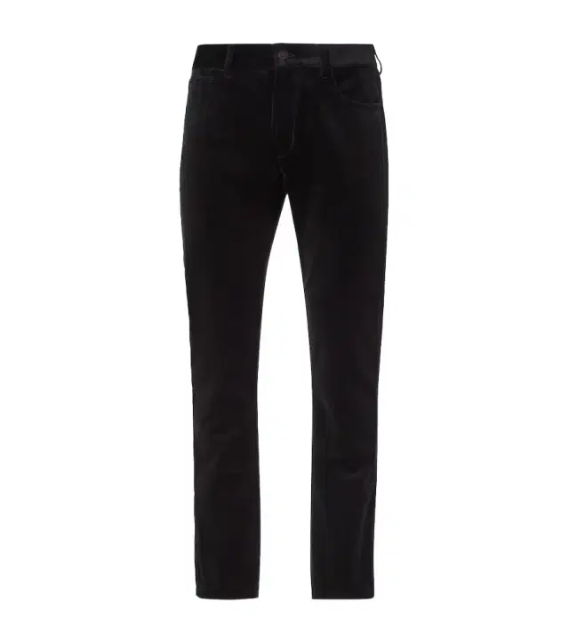 Ralph Lauren Purple Label Mid-rise cotton velvet slim pants