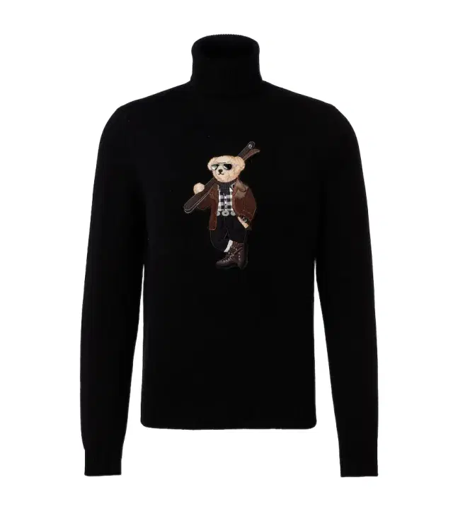 Ralph Lauren Purple Label Embroidered cashmere turtleneck sweater