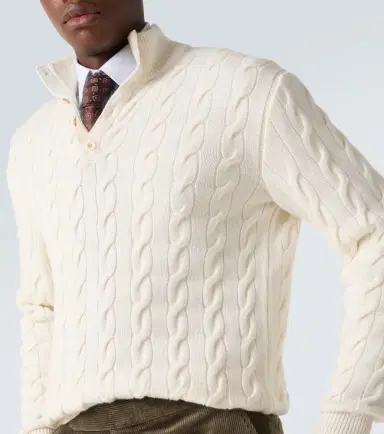 Ralph Lauren Purple Label Cable-knit cashmere sweater | Thumbnail 2