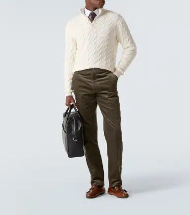 Ralph Lauren Purple Label Cable-knit cashmere sweater | Thumbnail 3