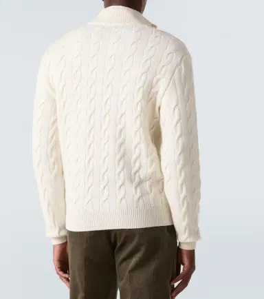 Ralph Lauren Purple Label Cable-knit cashmere sweater | Thumbnail 5