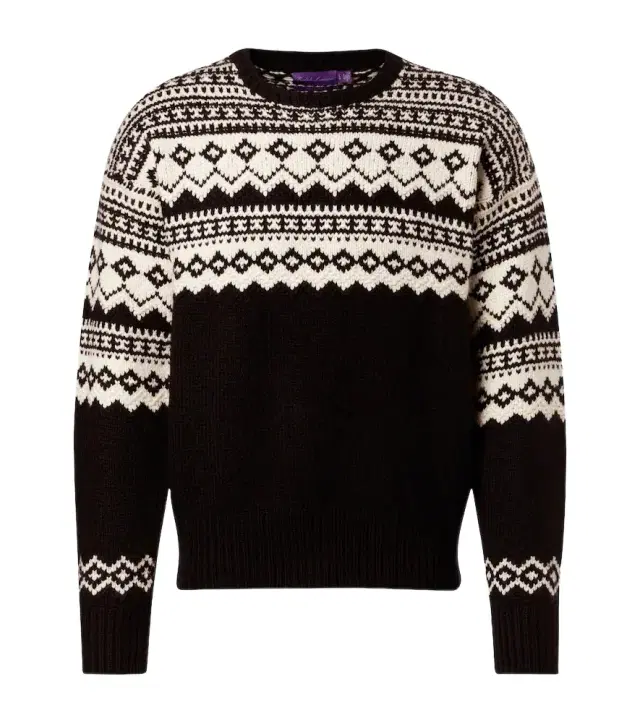 Ralph Lauren Purple Label Intarsia cashmere sweater