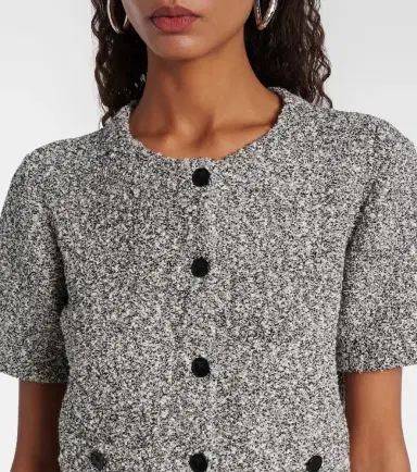 Tory Burch Cropped tweed top | Thumbnail 3 Tory Burch Cropped tweed top | Thumbnail 3