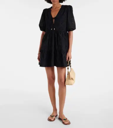 Heidi Klein Saint-Tropez broderie anglaise minidress | Thumbnail 2