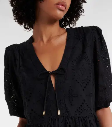 Heidi Klein Saint-Tropez broderie anglaise minidress | Thumbnail 3