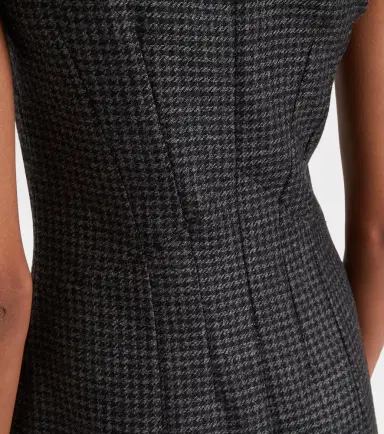Emilia Wickstead Hartley houndstooth wool-blend midi dress | Thumbnail 2