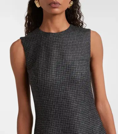 Emilia Wickstead Hartley houndstooth wool-blend midi dress | Thumbnail 5