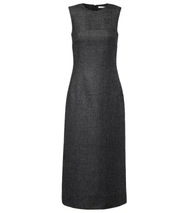 Emilia Wickstead Hartley houndstooth wool-blend midi dress | Thumbnail 1