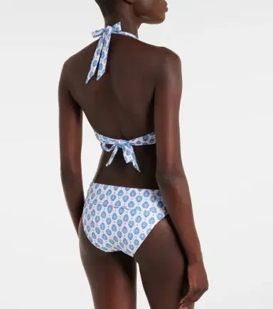 Heidi Klein La Croissette printed bikini top | Thumbnail 3