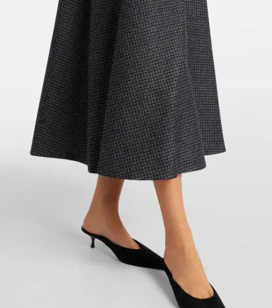 Emilia Wickstead Jody houndstooth wool-blend midi dress | Thumbnail 5