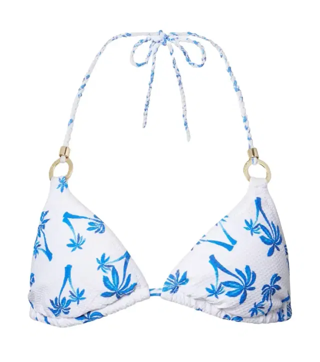 Heidi Klein Palm Beach printed bikini top