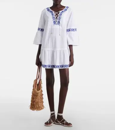 Heidi Klein Cannes cotton beach cover-up | Thumbnail 2