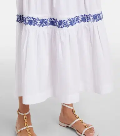 Heidi Klein Cannes embroidered cotton maxi dress | Thumbnail 3