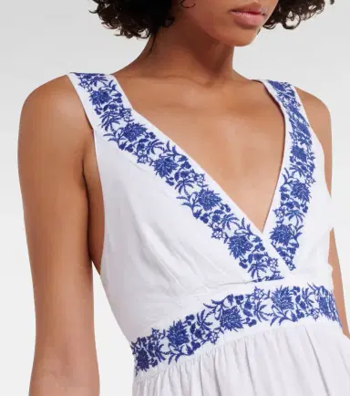 Heidi Klein Cannes embroidered cotton maxi dress | Thumbnail 5
