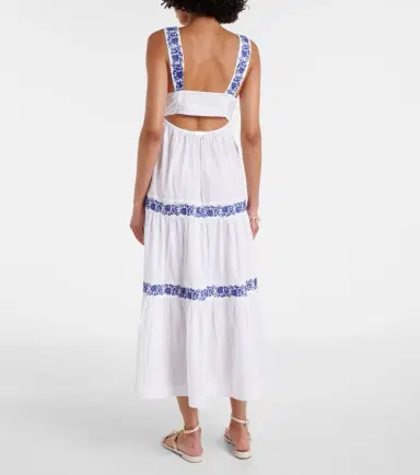 Heidi Klein Cannes embroidered cotton maxi dress | Thumbnail 6