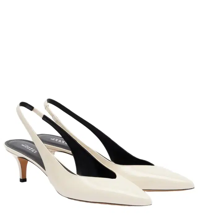 Isabel Marant Padim 50 patent leather slingback pumps