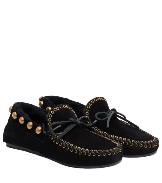 Isabel Marant Fitza studded suede loafers