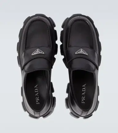 Prada Logo leather platform loafers | Thumbnail 5 Prada Logo leather platform loafers | Thumbnail 5