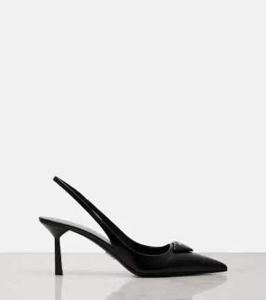 Prada Leather slingback pumps | Thumbnail 3 Prada Leather slingback pumps | Thumbnail 3