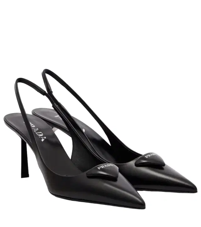 Prada Leather slingback pumps