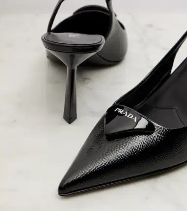 Prada Saffiano leather slingback pumps | Thumbnail 2