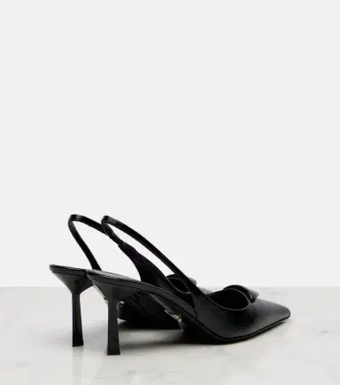 Prada Saffiano leather slingback pumps | Thumbnail 4