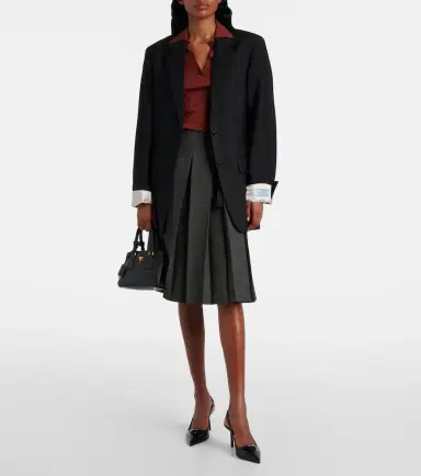 Prada Saffiano leather slingback pumps | Thumbnail 5