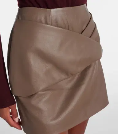 Tove Liss pleated leather miniskirt | Thumbnail 4