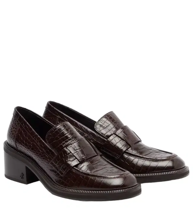 Tylor 60 croc-effect leather loafers