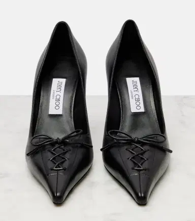Jimmy Choo Scarlett 95 leather pumps | Thumbnail 4