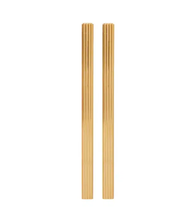 Empire 18kt gold-plated drop earrings