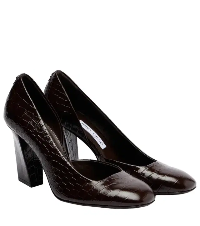 Farren 85 croc-effect leather pumps