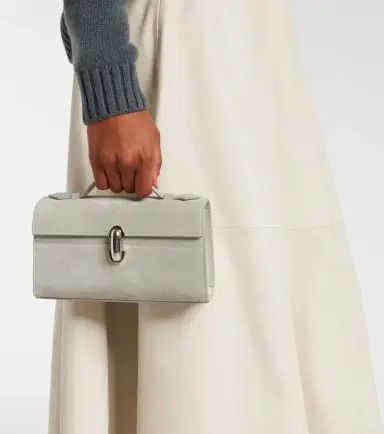 Savette Symmetry suede tote bag | Thumbnail 4 Savette Symmetry suede tote bag | Thumbnail 4