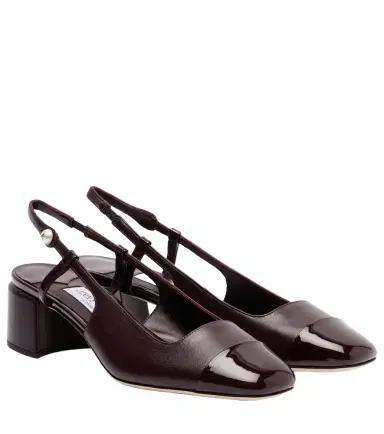 Jimmy Choo Elisa 45 leather slingback pumps | Thumbnail 1 Jimmy Choo Elisa 45 leather slingback pumps | Thumbnail 1