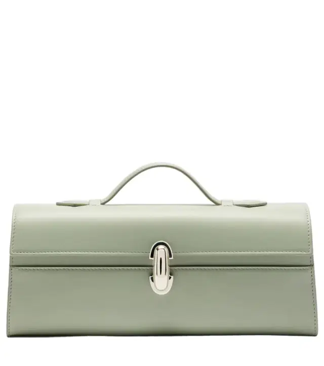 Slim Symmetry leather tote bag