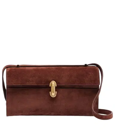 Savette Symmetry 26 suede crossbody bag | Thumbnail 1