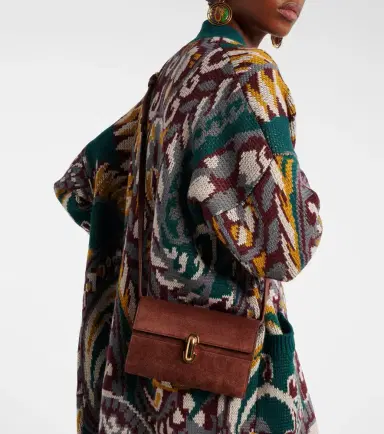 Savette Symmetry Mini suede shoulder bag | Thumbnail 5 Savette Symmetry Mini suede shoulder bag | Thumbnail 5