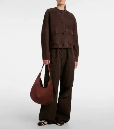 Savette Florence Medium suede shoulder bag | Thumbnail 5 Savette Florence Medium suede shoulder bag | Thumbnail 5