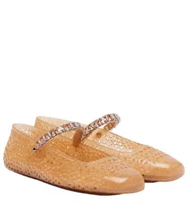Jimmy Choo Jelly crystal-embellished ballet flats | Thumbnail 1 Jimmy Choo Jelly crystal-embellished ballet flats | Thumbnail 1