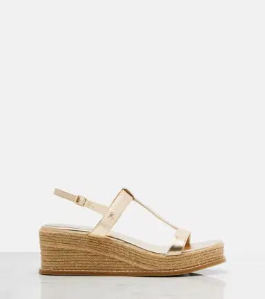 Jimmy Choo Theia 60 metallic leather espadrille wedges | Thumbnail 2 Jimmy Choo Theia 60 metallic leather espadrille wedges | Thumbnail 2