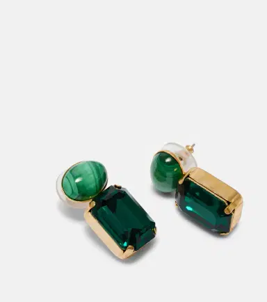 Jennifer Behr Elin crystal-embellished gold-plated earrings | Thumbnail 3 Jennifer Behr Elin crystal-embellished gold-plated earrings | Thumbnail 3