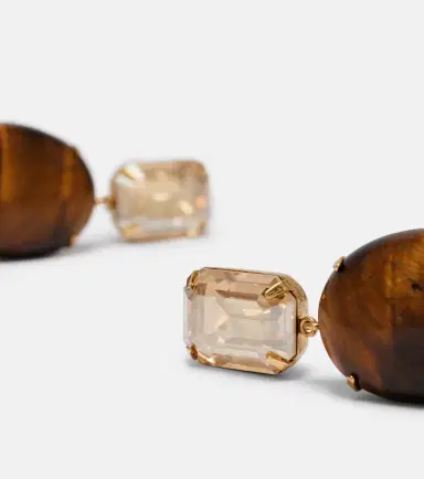 Jennifer Behr Xiomara embellished gold-plated earrings | Thumbnail 4 Jennifer Behr Xiomara embellished gold-plated earrings | Thumbnail 4