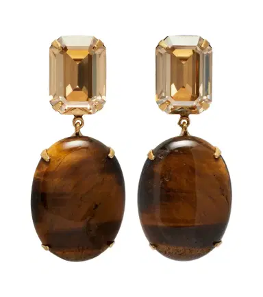 Jennifer Behr Xiomara embellished gold-plated earrings | Thumbnail 1 Jennifer Behr Xiomara embellished gold-plated earrings | Thumbnail 1