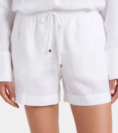 Heidi Klein White Bay linen shorts | Thumbnail 4